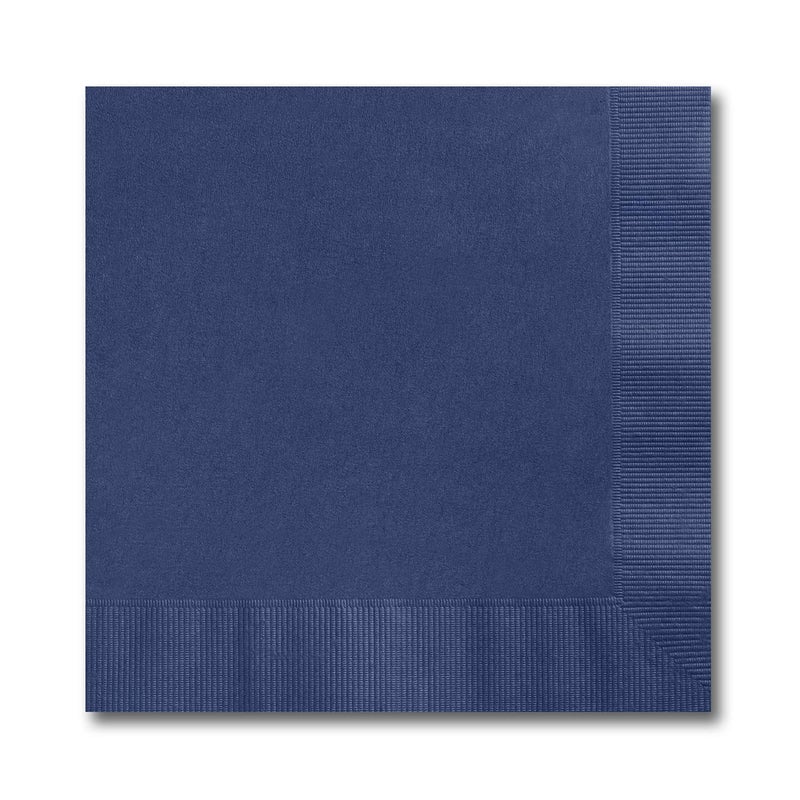 Canopy Street Navy Blue Beverage Napkins / 100 Count Small Napkins / 4 3/4" x 4 3/4" Square Cocktail Event Napkin/Graduation Wedding Baby Shower Party 3 Ply Paper Napkin Pack - Image 5